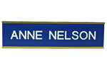 W30 - 2" x 8" Wall Name Plate in Gold Frame