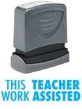 Work Assisted Teacher Stamp